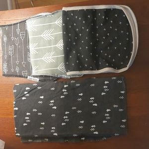 Burp clothes & receiving blanket